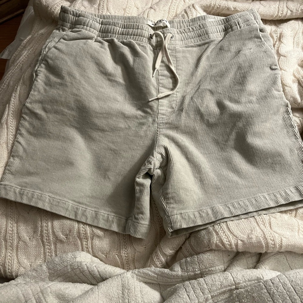 Light gray corduroy material shorts from PacSun size large